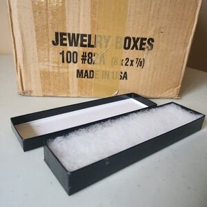 Elegant Black Jewelry Boxes Lot Of 100